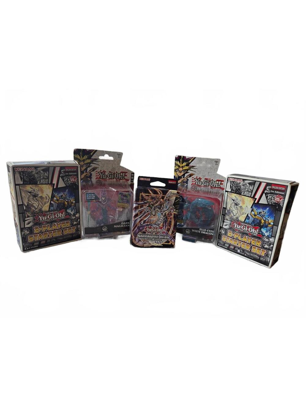 Yu-Gi-Oh Lot of 5: 2x 2-Player Starter Sets Cyber Strike Deck + 2 Figures Sealed
